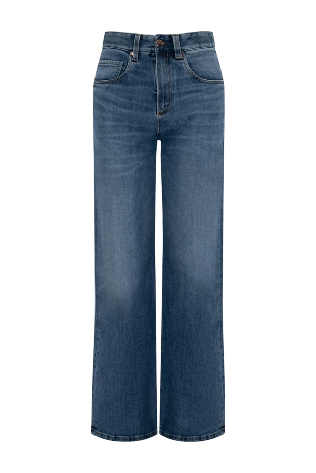 Women's blue jeans made of cotton and elastane. - photo 1