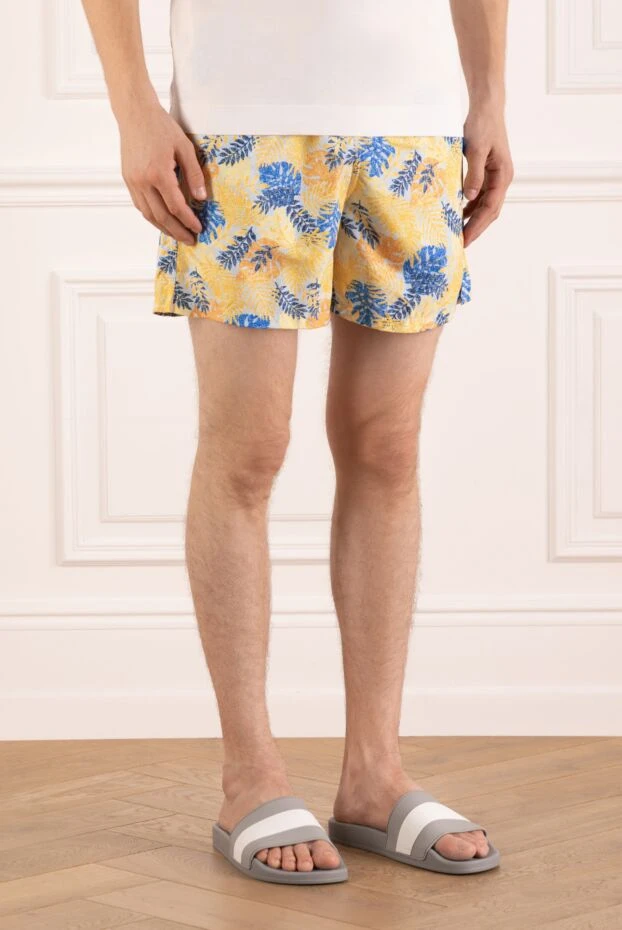 Isaia шорты пляжные мужские желтые. 180420 - фото 3