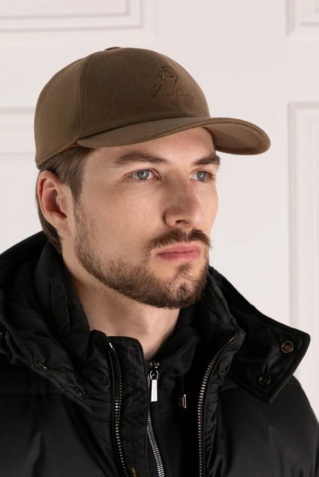 Loro Piana man men's brown cashmere cap купить с ценами и фото 180425 - photo 2