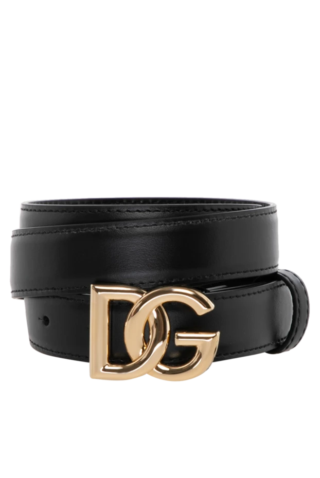 Dolce & Gabbana woman women's black belt made of genuine leather купить с ценами и фото 180439 - photo 1