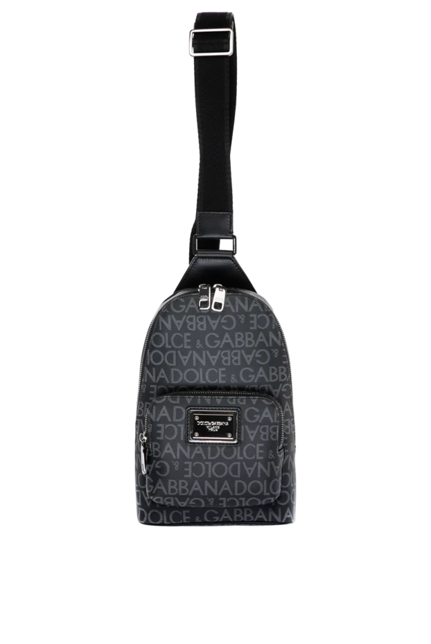 Dolce & Gabbana man men's shoulder bag, black, leather купить с ценами и фото 180442 - photo 1