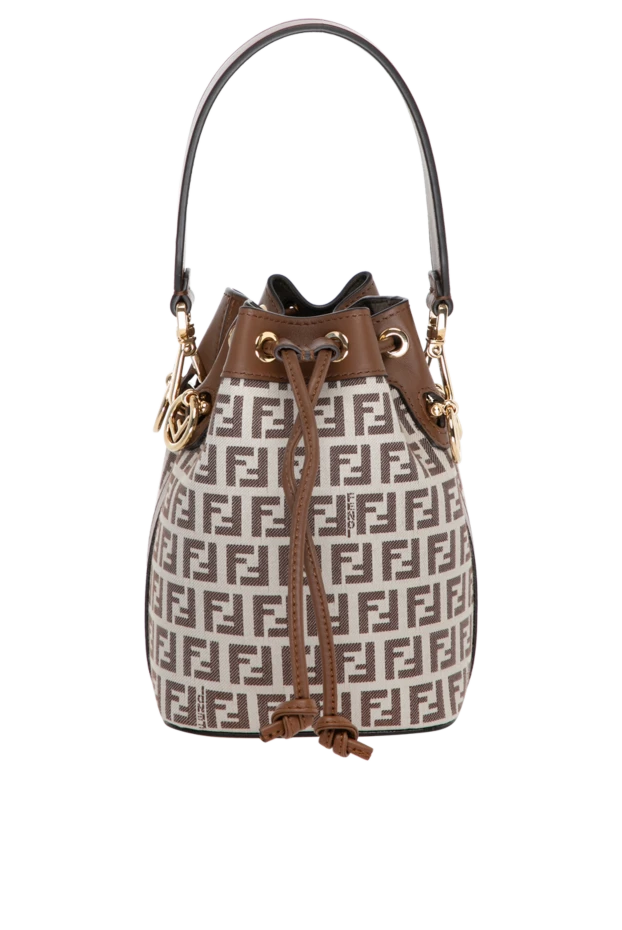 Fendi woman women's brown textile bag купить с ценами и фото 180473 - photo 1