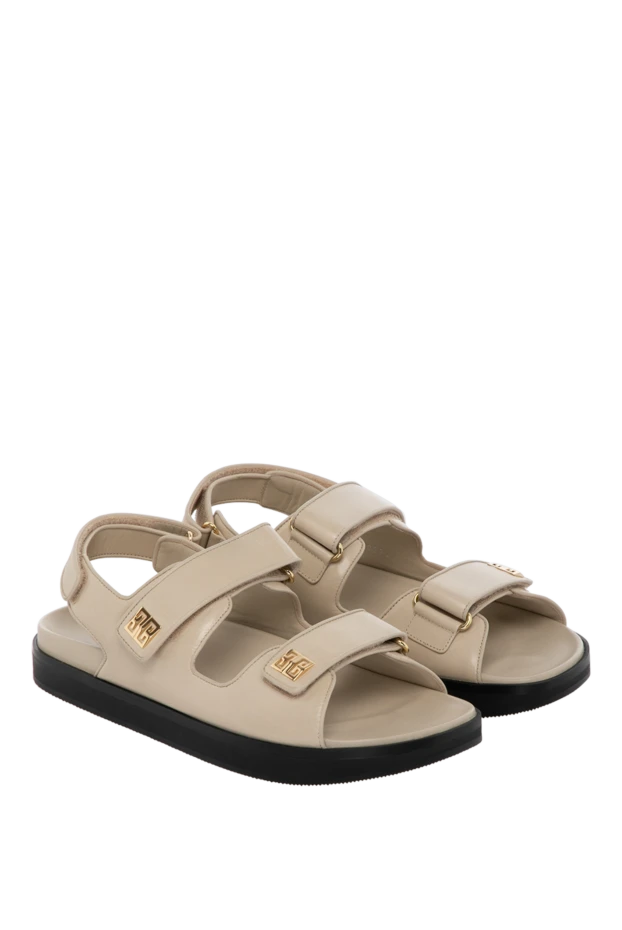 Givenchy woman women's sandals, beige, made of genuine leather купить с ценами и фото 180485 - photo 2