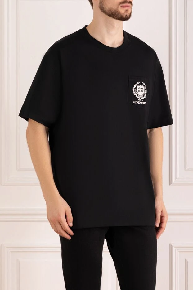 Givenchy men's black t-shirts with a pocket 180488 - photo 3