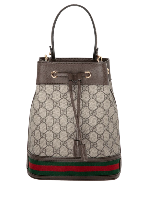 Gucci woman women's brown textile bag купить с ценами и фото 180503 - photo 1