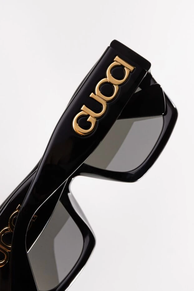 Gucci очки женские из пластика черные 180505 - фото 2