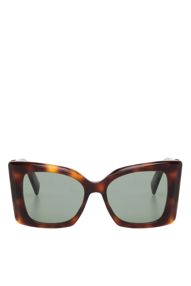 Saint Laurent woman women's glasses made of plastic, brown купить с ценами и фото 180509 - photo 1