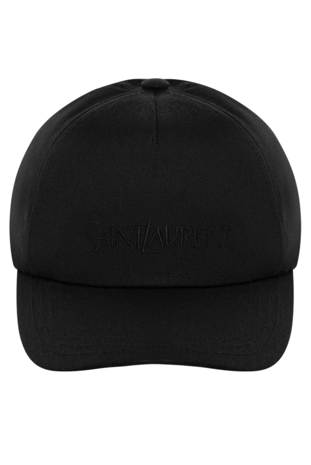 Saint Laurent man men's black cotton cap купить с ценами и фото 180517 - photo 1