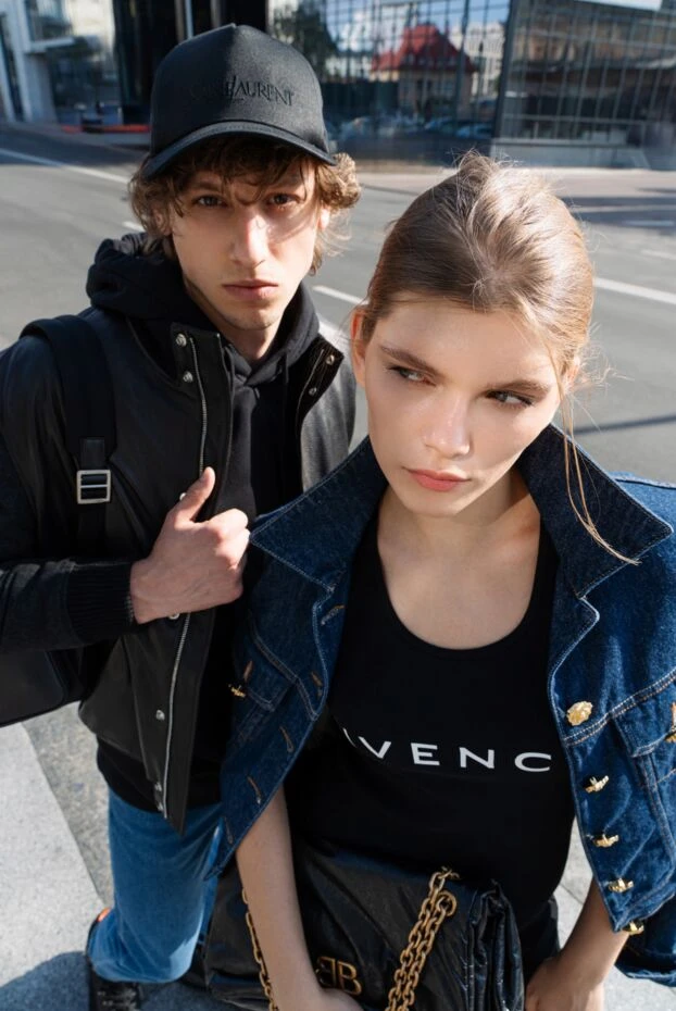 Saint Laurent men's black baseball cap with a simple design and subtle embroidery to match the fabric 180517 - photo 3