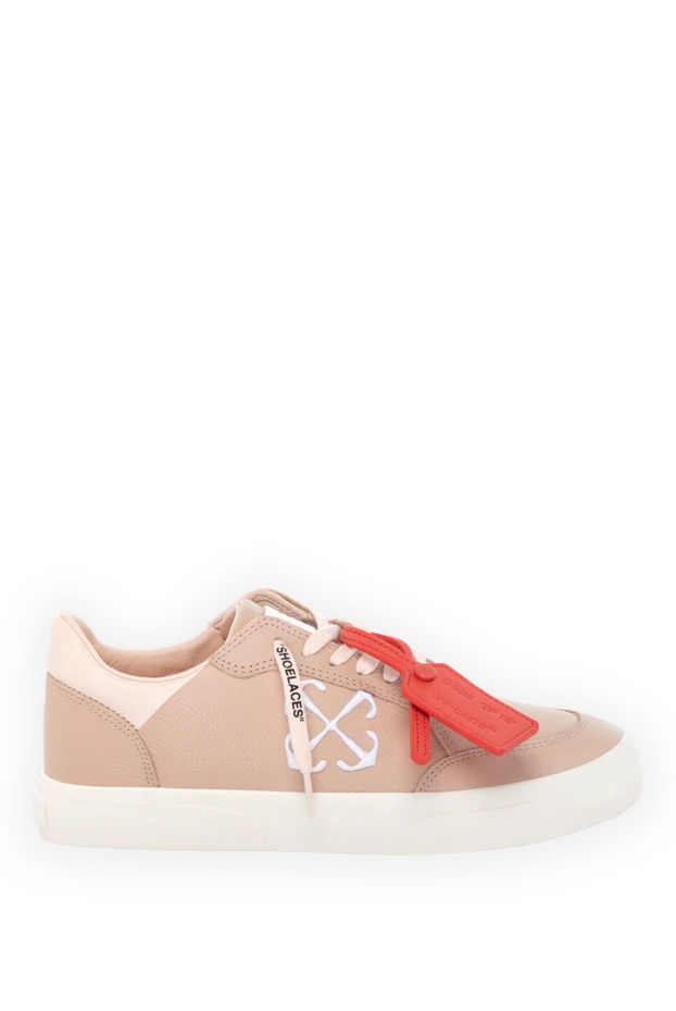 Off-White woman women's sneakers, beige, made of genuine leather купить с ценами и фото 180545 - photo 1