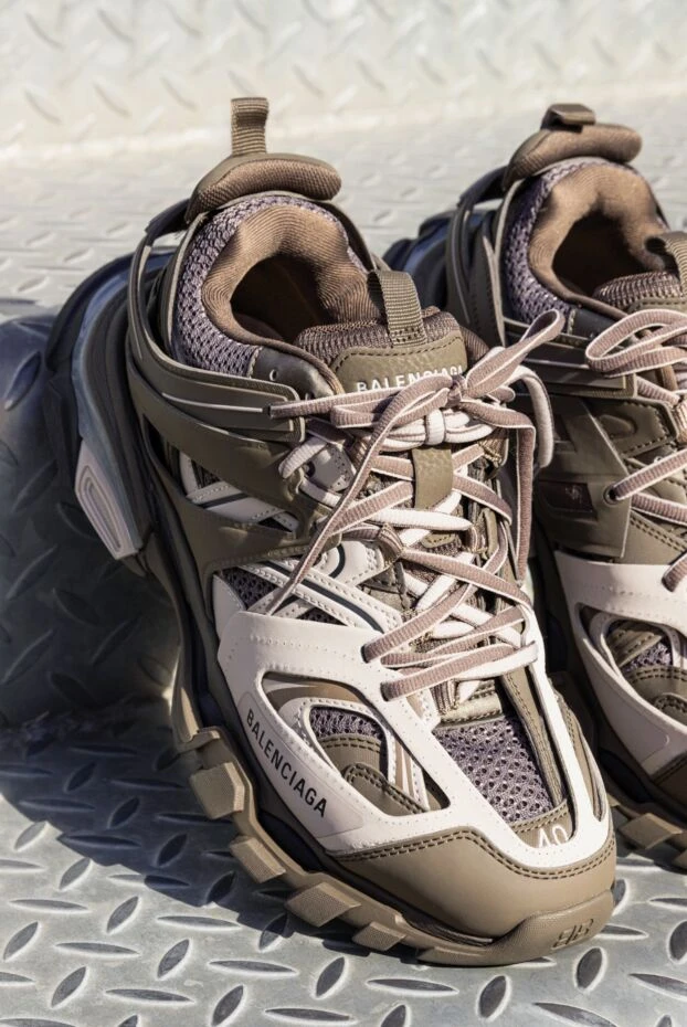 Balenciaga кроссовки track мужские серые 180559 - фото 3
