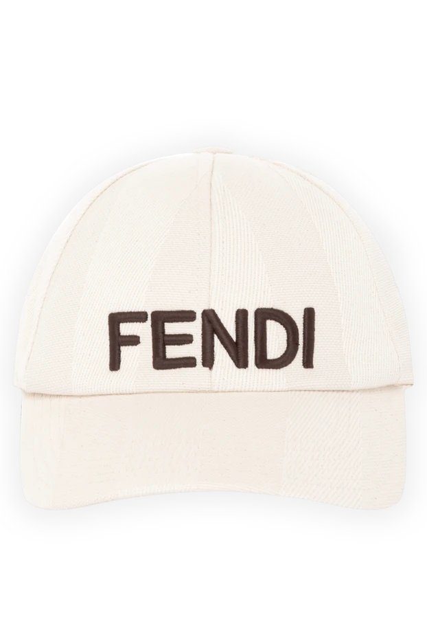 Fendi woman women's beige cotton cap купить с ценами и фото 180637 - photo 1