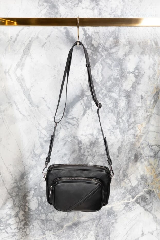 Сумка через плечо Diagonal мужская черная  - фото 2