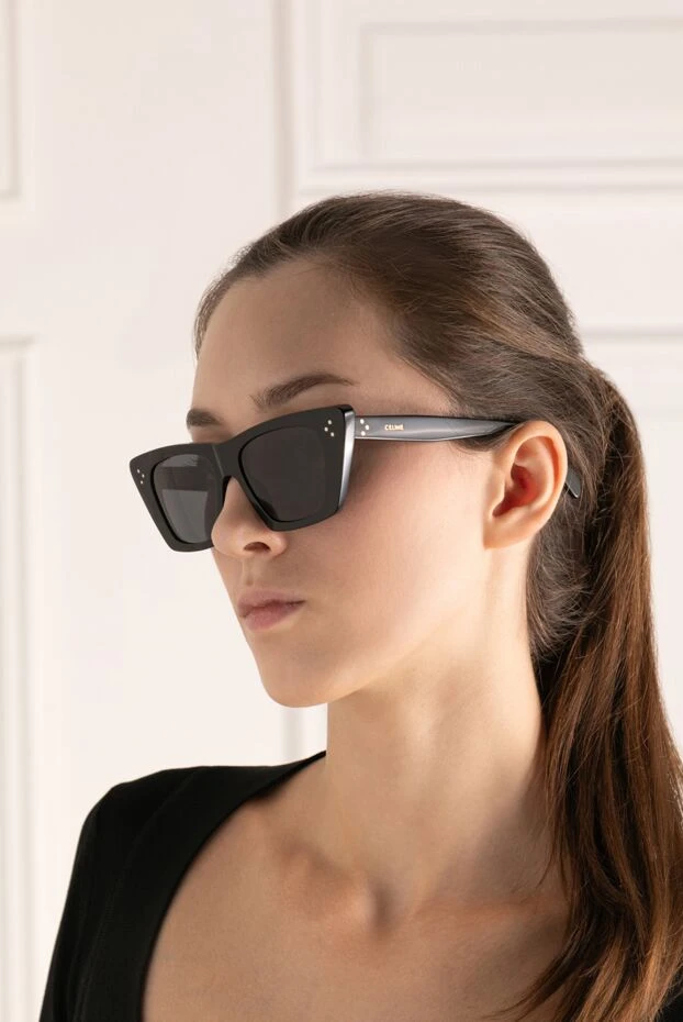 Celine woman black plastic sunglasses купить с ценами и фото 180657 - photo 2