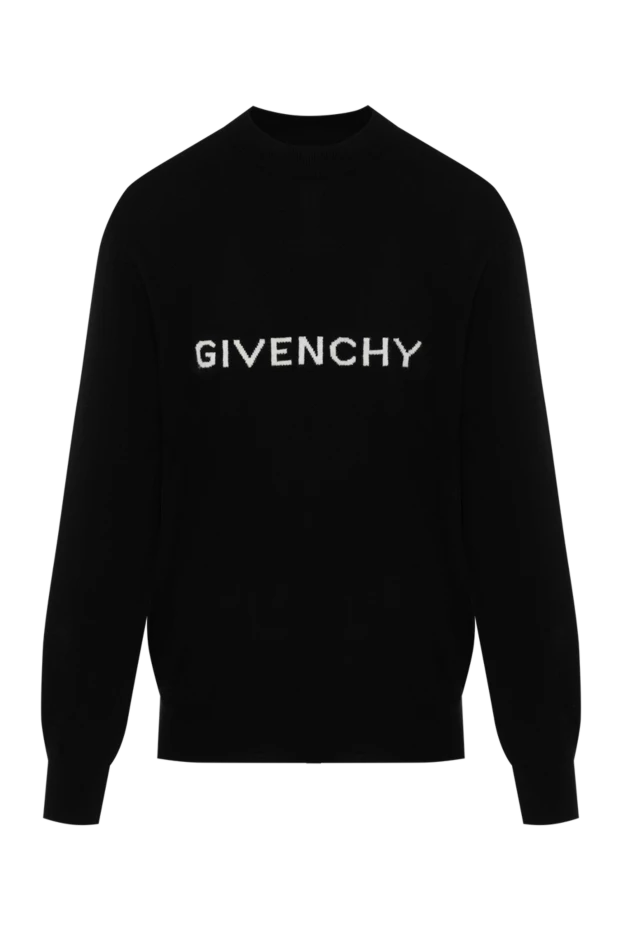 Givenchy Ерлердікі ерлерге арналған қара жүннен жасалған логотипі бар секіргіш купить с ценами и фото 180698 - фото 1