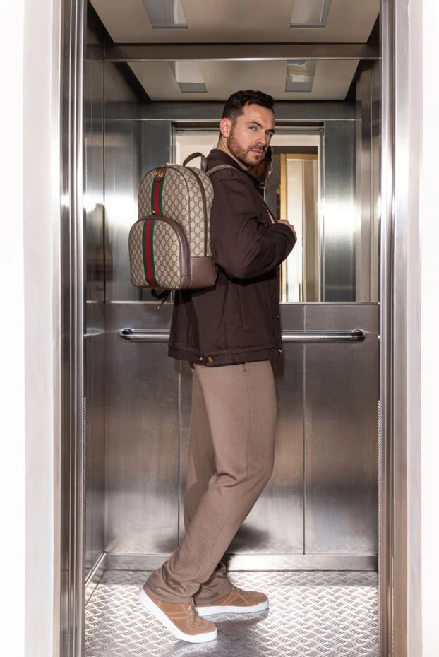 Офидия бежевый ерлерге арналған рюкзак - фото 2