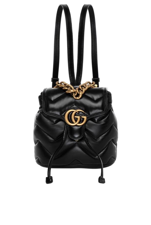 Gucci Әйелдер gg marmont қара түсті әйелдер миниатюралық рюкзактары купить с ценами и фото 180742 - фото 1