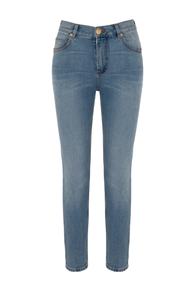 Balmain woman women's blue jeans made of cotton and elastane купить с ценами и фото 180756 - photo 1