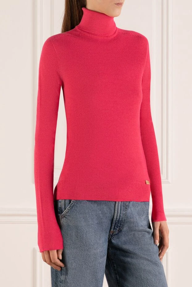Balmain women's golf wool pink with logo 180759 - photo 3