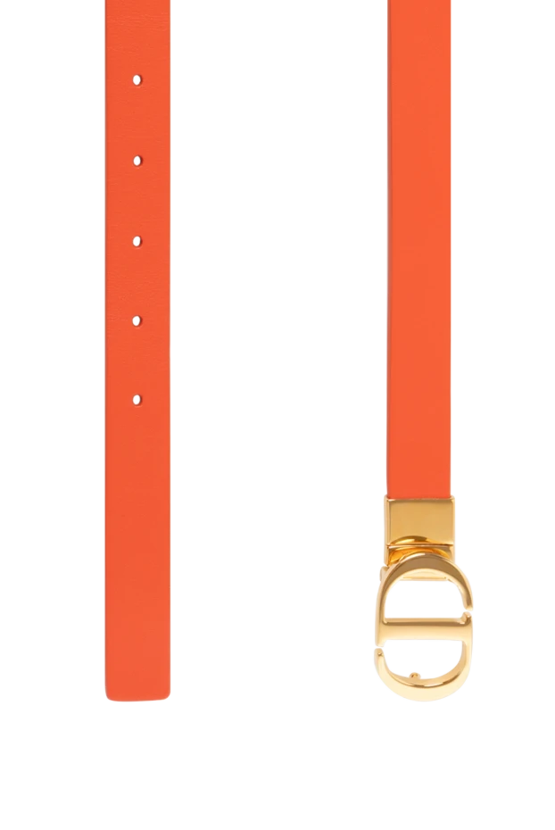 Dior woman women's orange belt made of genuine leather купить с ценами и фото 180794 - photo 2