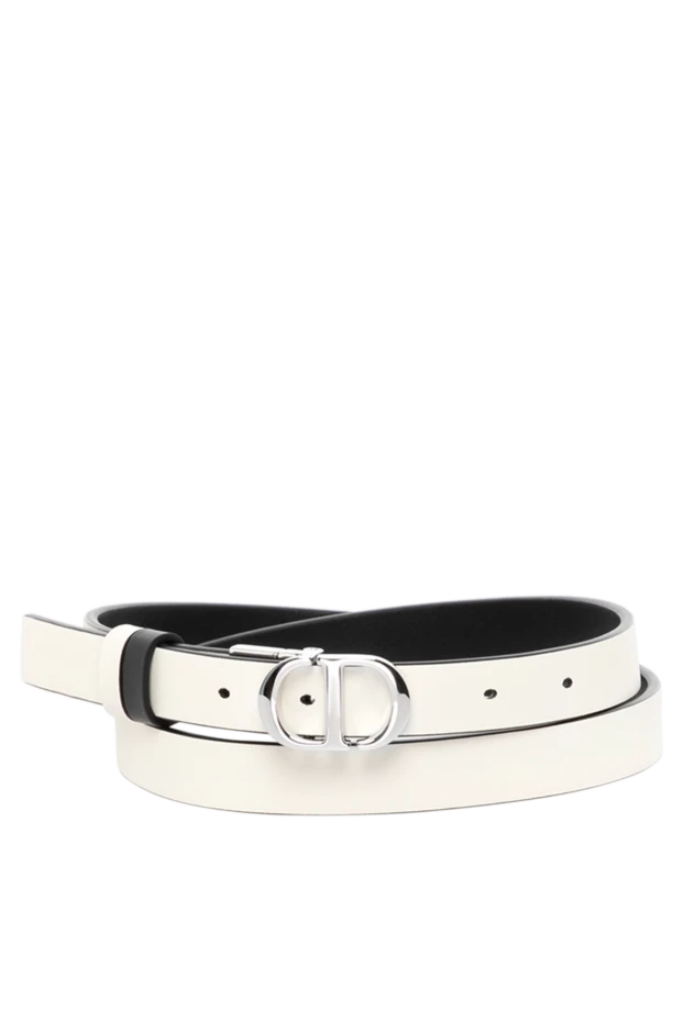 Dior woman women's white belt made of genuine leather купить с ценами и фото 180796 - photo 1