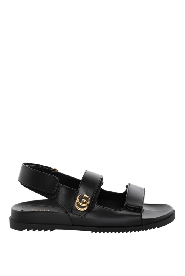 Gucci woman women's black sandals made of genuine leather купить с ценами и фото 180813 - photo 1