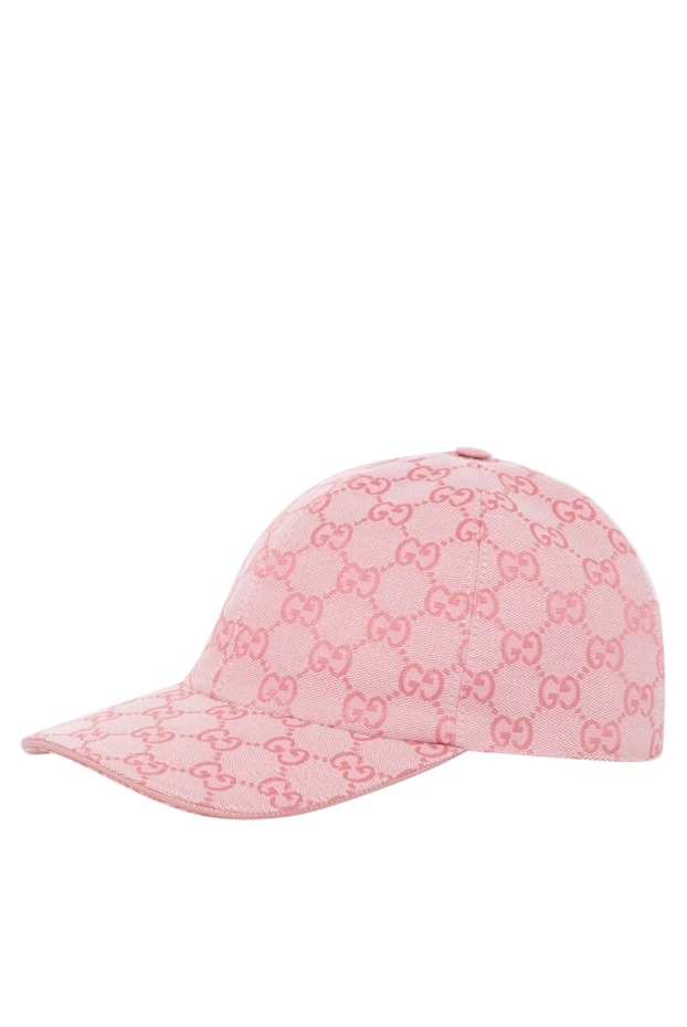 Gucci фирмалық үлгісі бар сәнді әйелдер қызғылт қалпақ 180821 - фото 3