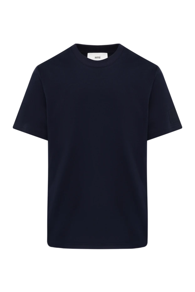 Ami man men's blue t-shirt with logo 180834 - photo 1