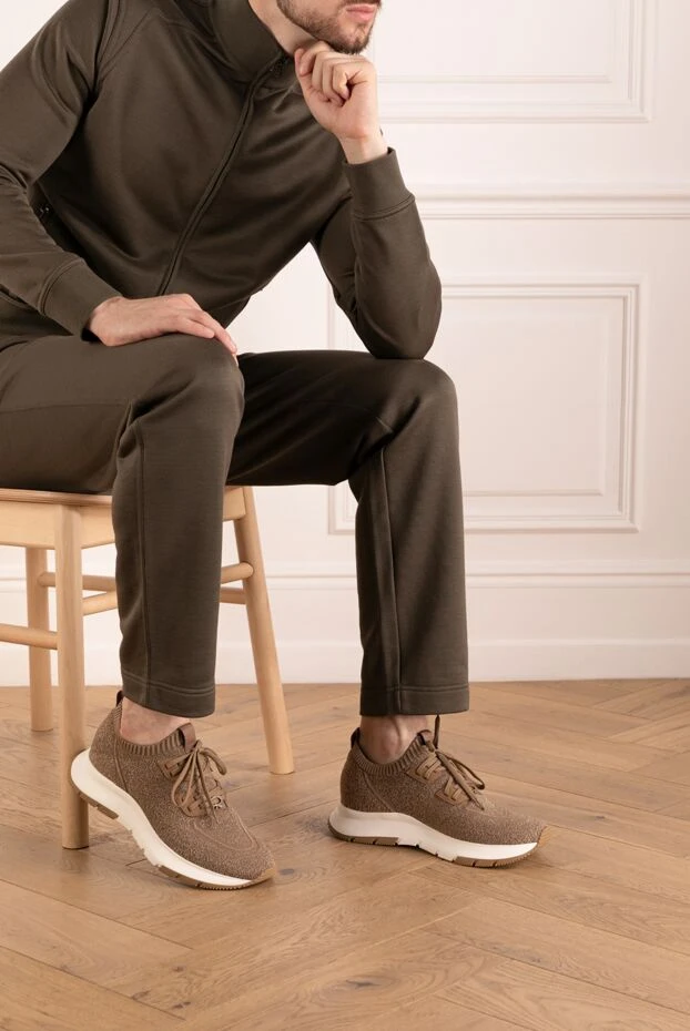 Gianvito Rossi glover логотипі бар ерлерге арналған кроссовкалар 180842 - фото 3