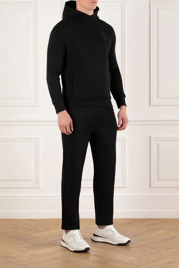 Moncler костюм прогулочный мужской черный с логотипом 180847 - фото 3