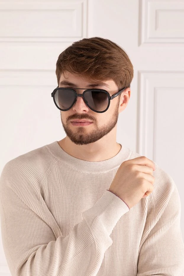 Men's aviator sunglasses black - photo 2