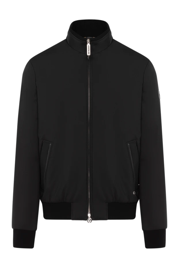 Men's black jacket with stand-up collar - photo 1