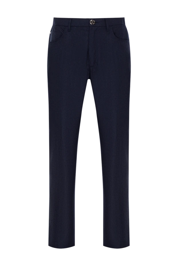 Men's woolen pants in the style of jeans blue - photo 1