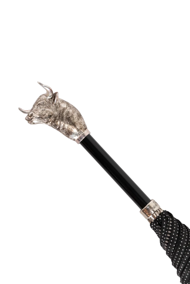 Pasotti men's umbrella silver bull black 180956 - photo 3