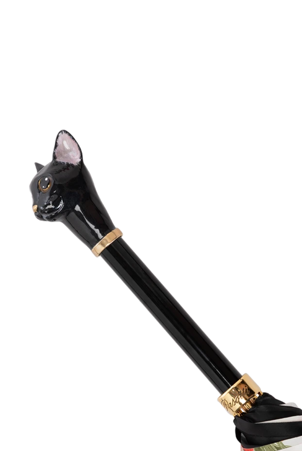 Pasotti women's umbrella black cat black 180968 - photo 3