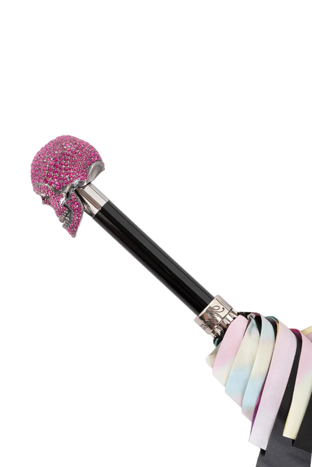 Pasotti women's umbrella with swarovski skull black 180977 - photo 3