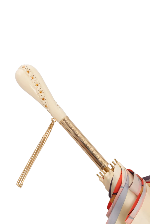 Pasotti women's umbrella with swarovski crystals yellow 180985 - photo 3