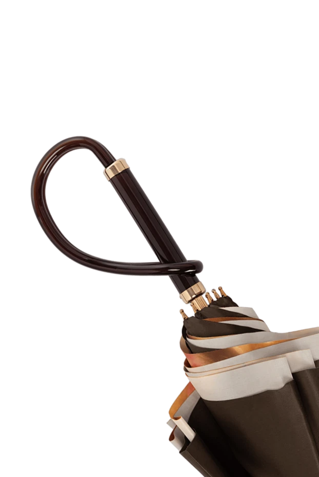 Pasotti women's umbrella with roses and brown loop handle 180991 - photo 3