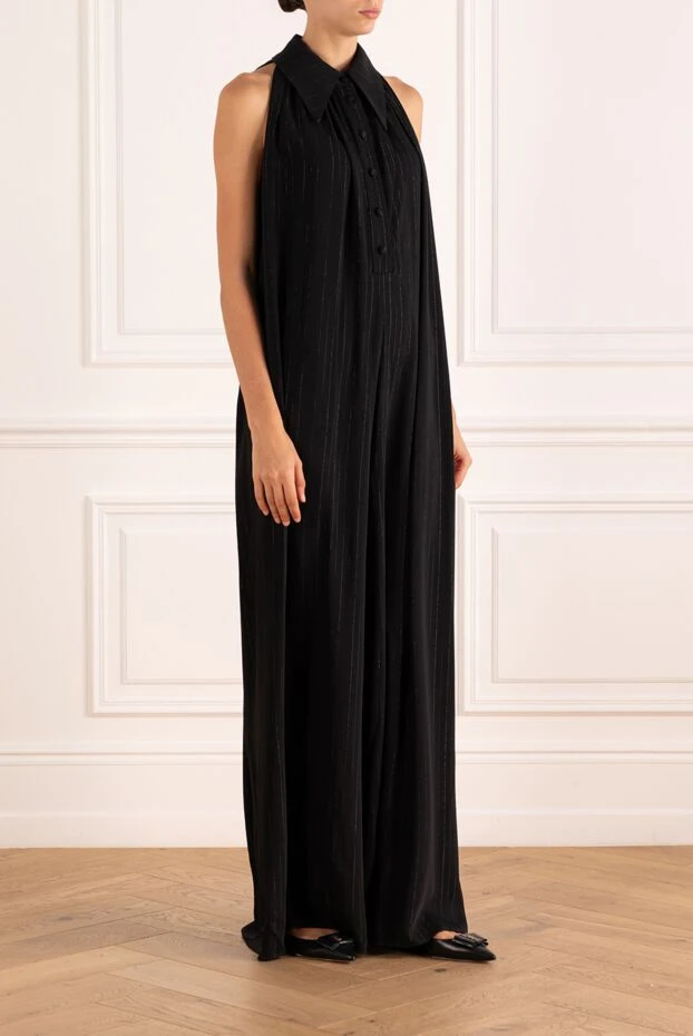 Fleur de Paris әйелдерге арналған қара жеңсіз комбинезон 181053 - фото 3