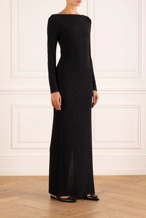 Fleur de Paris black knitted dress with an open back 181060 - photo 3