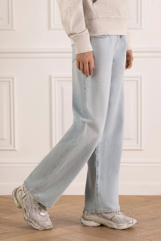 Citizens of Humanity woman women's blue wide-leg jeans made of cotton and lyocell 181083 - photo 3