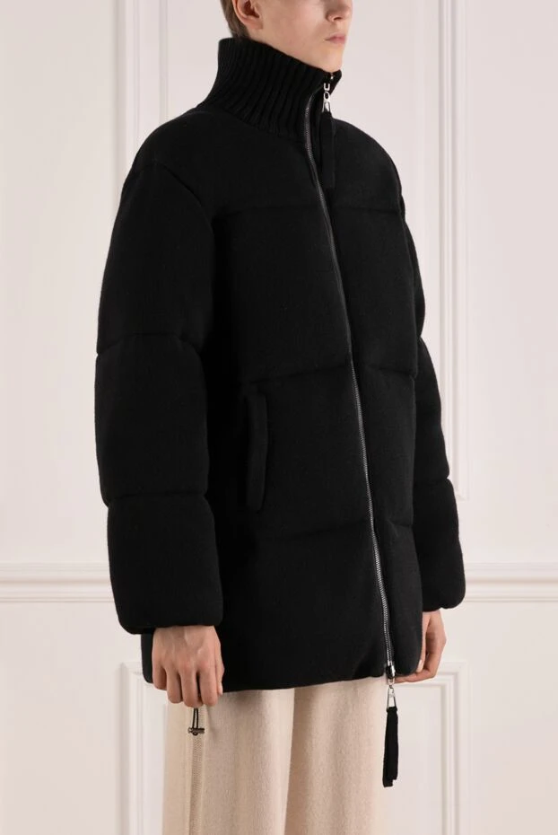 P.A.R.O.S.H. куртка шерстяная женская черная 181111 - фото 3