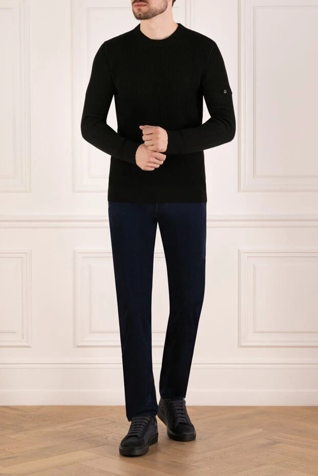 Jacob Cohen универсальные джинсы прямого силуэта в глубоком синем тоне 181124 - фото 2