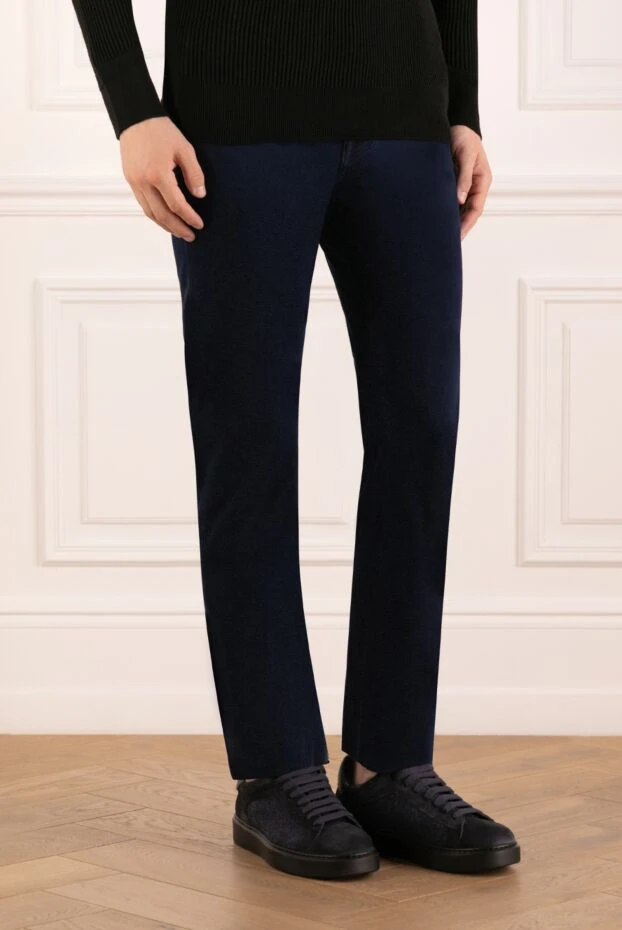 Jacob Cohen универсальные джинсы прямого силуэта в глубоком синем тоне 181124 - фото 3