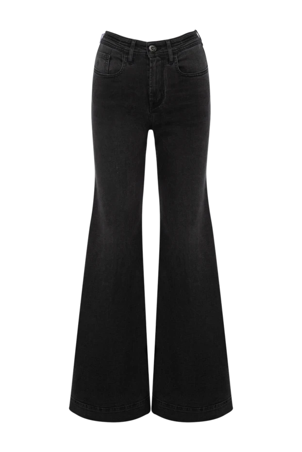 Women's black bell-bottom jeans - photo 1