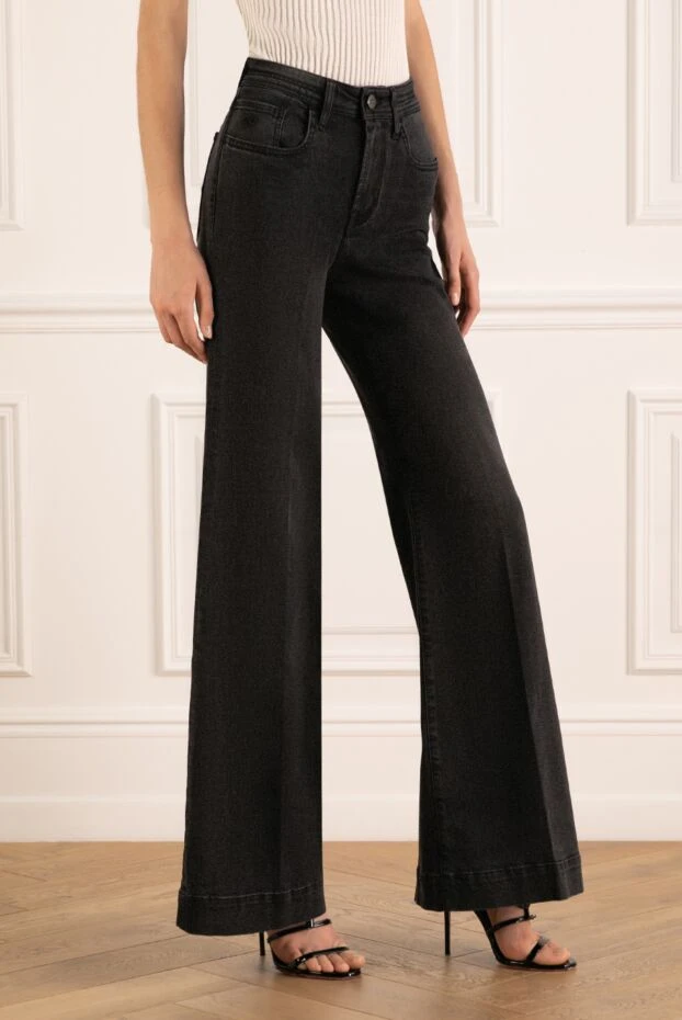 Jacob Cohen джинсы женские клеш черные 181130 - фото 3