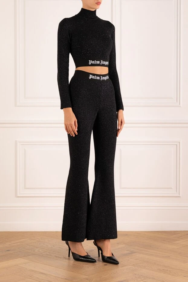 Palm Angels костюм прогулочный черный с брюками клёш с клёш-брюками 181144 - фото 3