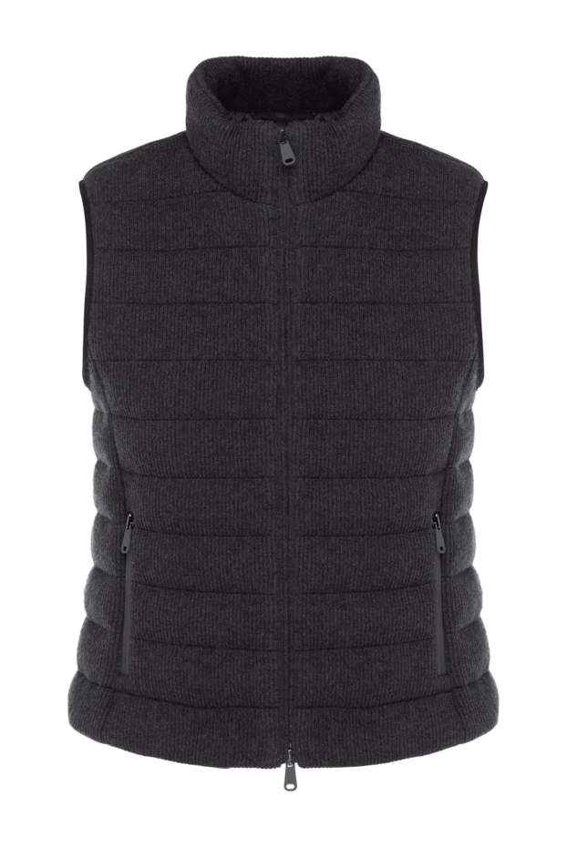 Women's gray cashmere vest - photo 1