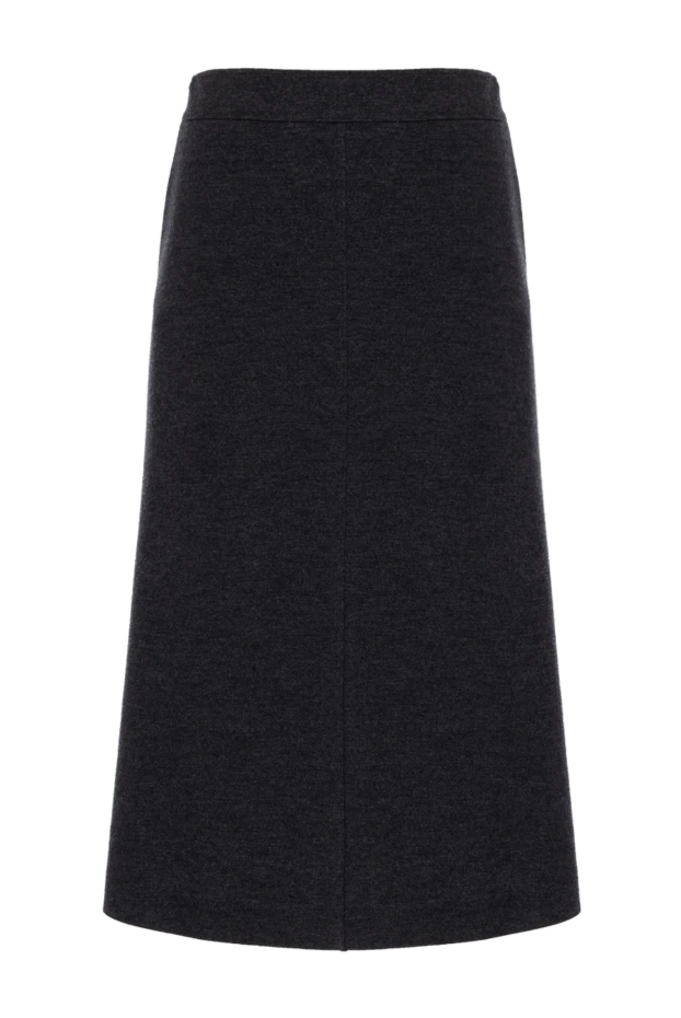 Ұзын кашемир макси юбка сұр - фото 1