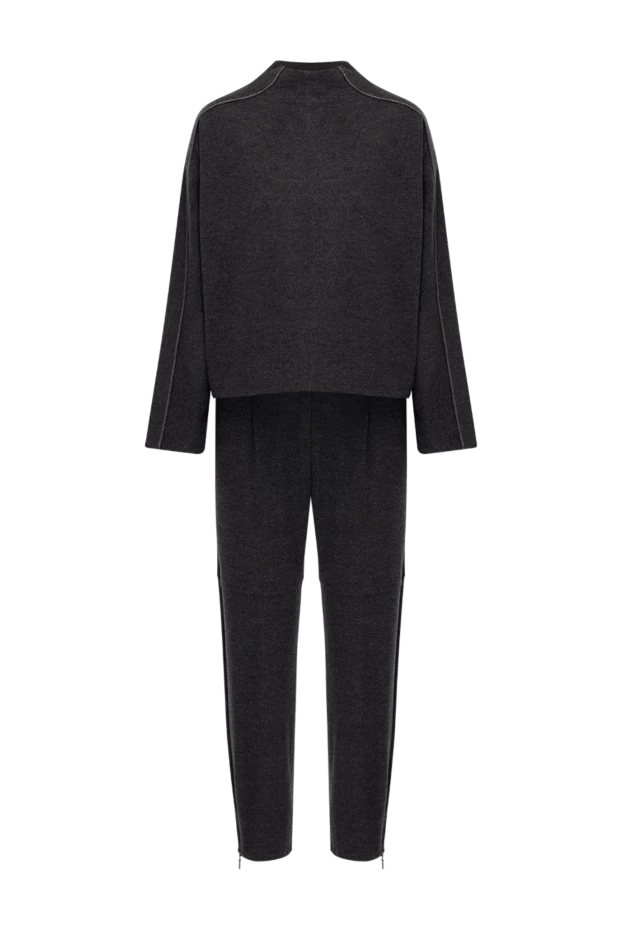 Әйелдерге арналған сұр түсті кашемир костюмі - фото 1